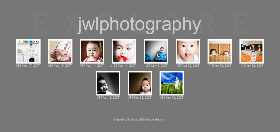 Find your photos in Flickr's Explore pages. Make a unique poster to show the world your achievement.