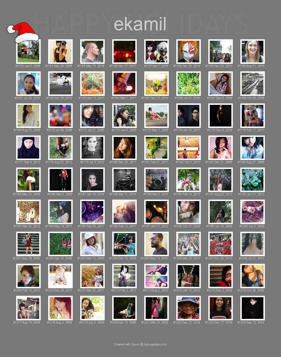 Find your photos in Flickr's Explore pages. Make a unique poster to show the world your achievement.