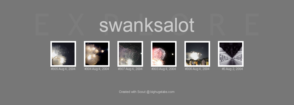 Find your photos in Flickr's Explore pages. Make a unique poster to show the world your achievement.