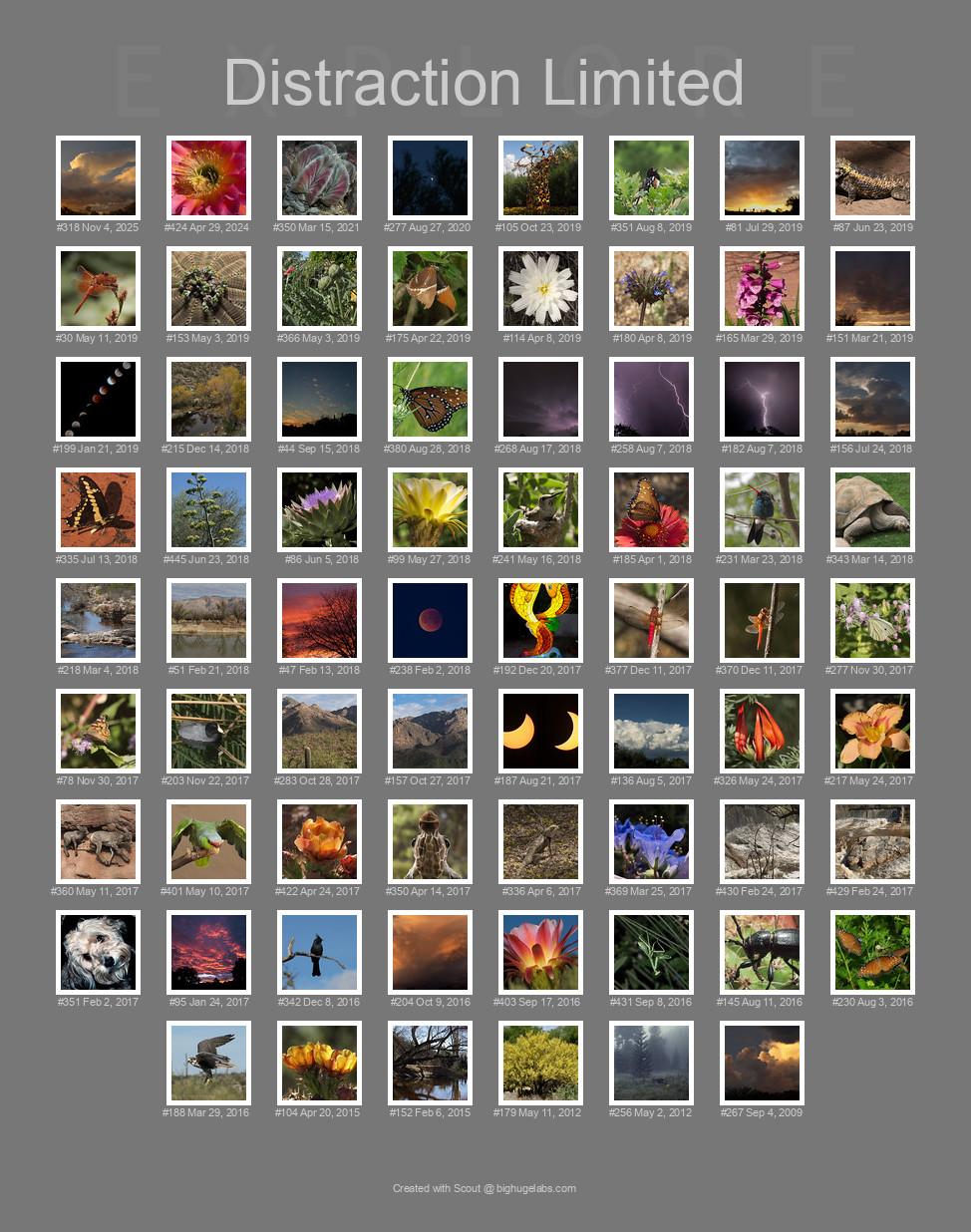 Find your photos in Flickr's Explore pages. Make a unique poster to show the world your achievement.