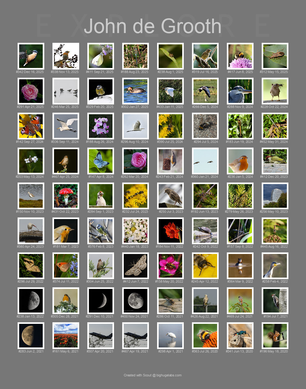 Find your photos in Flickr's Explore pages. Make a unique poster to show the world your achievement.