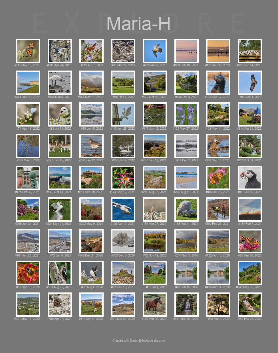 Find your photos in Flickr's Explore pages. Make a unique poster to show the world your achievement.
