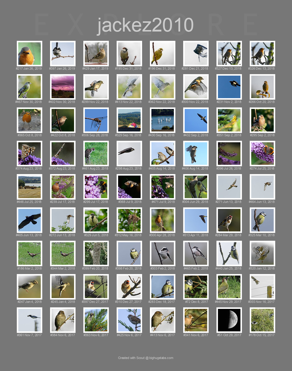 Find your photos in Flickr's Explore pages. Make a unique poster to show the world your achievement.