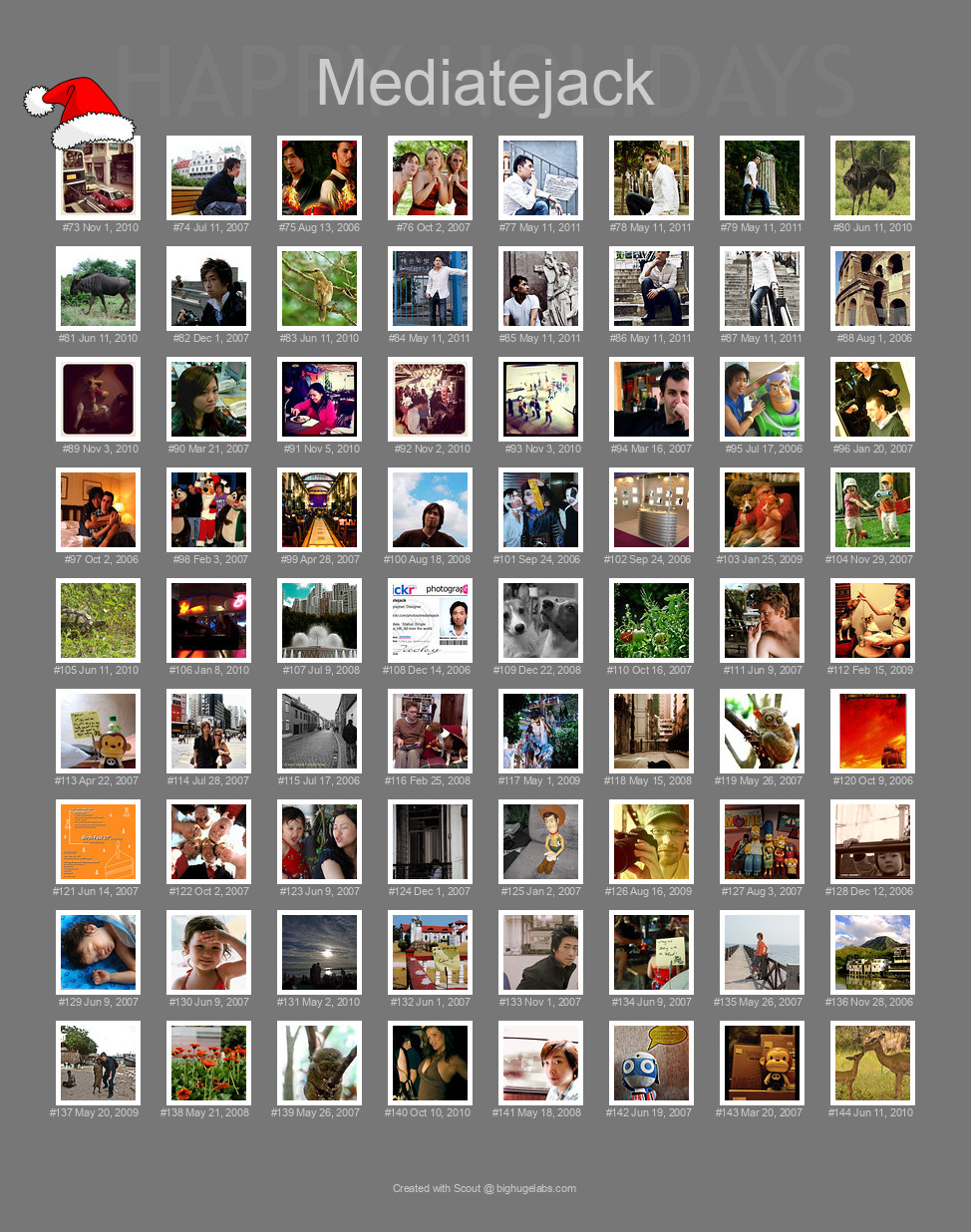 Find your photos in Flickr's Explore pages. Make a unique poster to show the world your achievement.